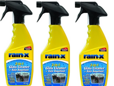 3 x Rain X 2in1 Glass Cleaner Rain Repellent 500ml Trigger Spray Car Windscreen
